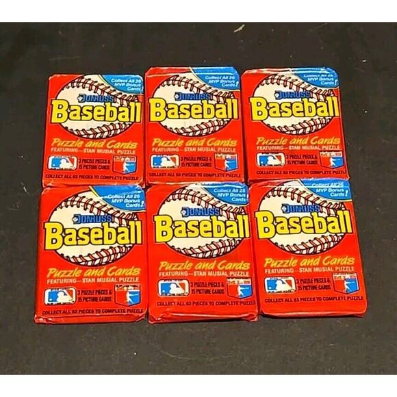 Lot Of 6 Donruss 1988 Card Packs - Picture 1 of 1